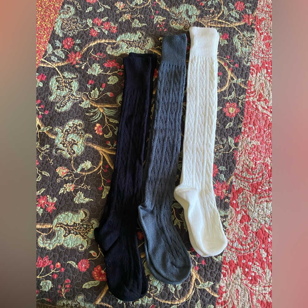Knee high socks (3 pair combo)